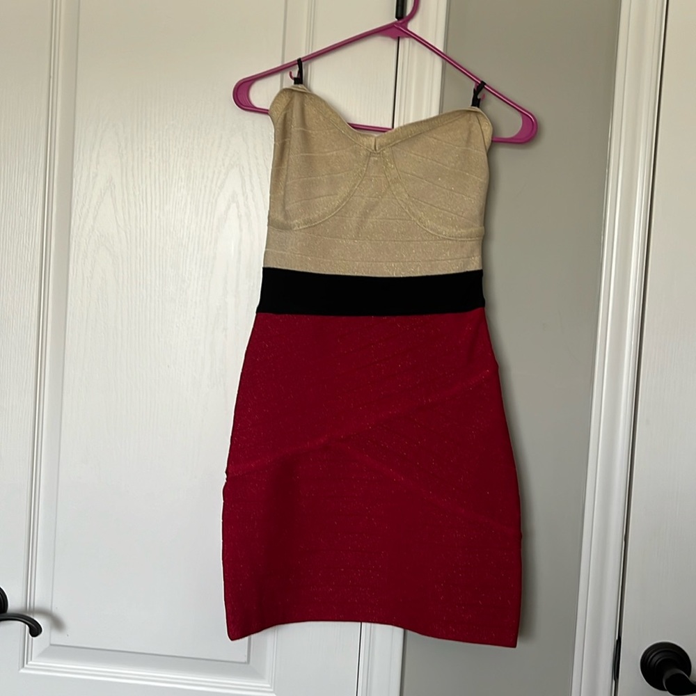 Bebe strapless dress